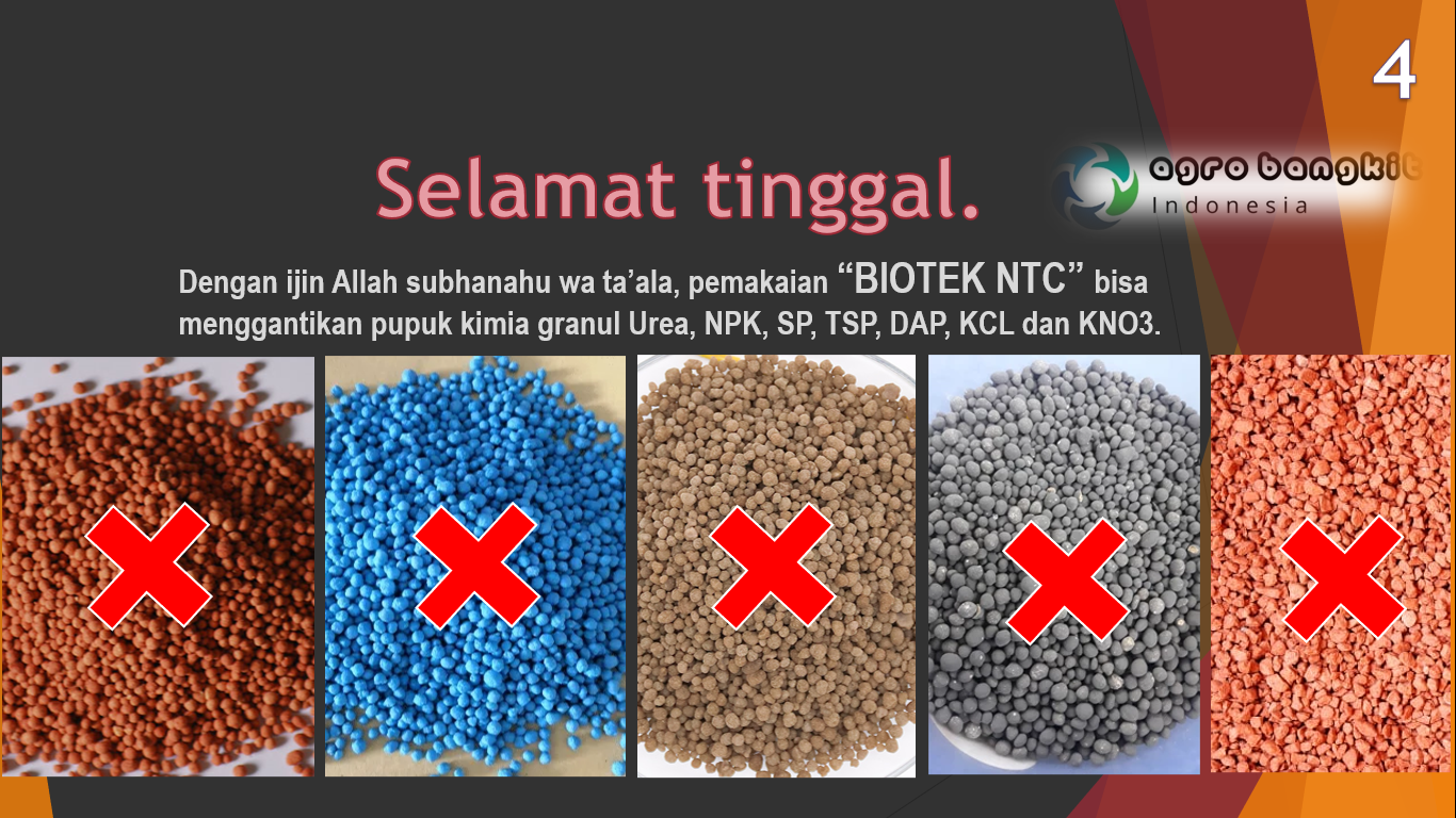 Selamat tinggal pupuk kimia granul.